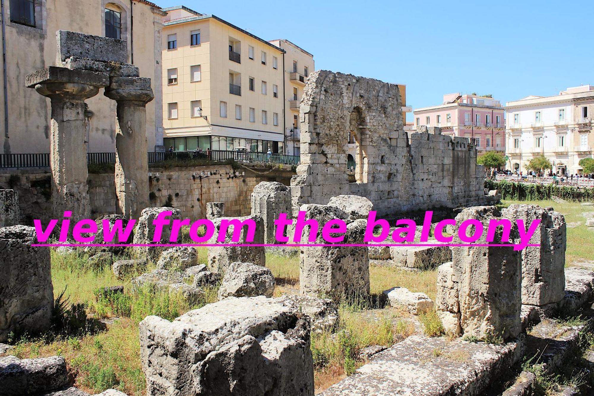 Ferienwohnung Apollonion Hh Above Apollo'S Temple Ortygia Syrakus Exterior foto